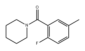 (2-Fluoro-5-methylphenyl)(piperidin-1-yl)methanone 结构式