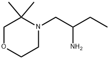 4-Morpholineethanamine, α-ethyl-3,3-dimethyl- Structure