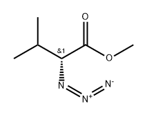 Butanoic acid, 2-azido-3-methyl-, methyl ester, (R)- (9CI) Structure
