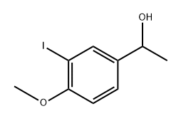 1-(3-Iodo-4-methoxyphenyl)ethanol 结构式