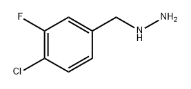 (4-chloro-3-fluorophenyl)methyl]hydrazine Struktur