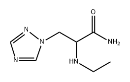 2-(乙基氨基)-3-(1H-1,2,4-三唑-1-基)丙酰胺 结构式