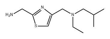 2,4-Thiazoledimethanamine, N4-ethyl-N4-(2-methylpropyl)- Structure