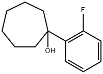 1-(2-fluorophenyl)cycloheptanol Struktur