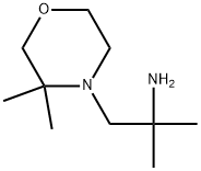 4-Morpholineethanamine, α,α,3,3-tetramethyl- Structure