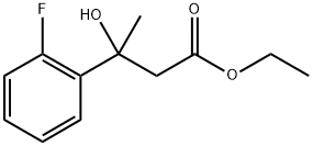 ethyl 3-(2-fluorophenyl)-3-hydroxybutanoate Struktur