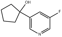 1-(5-fluoropyridin-3-yl)cyclopentanol Struktur