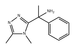 4H-1,2,4-Triazole-3-methanamine, α,4,5-trimethyl-α-phenyl- Structure