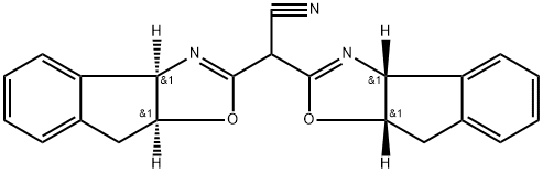 8H-Indeno[1,2-d]oxazole-2-acetonitrile, α-[(3aR,8aS)-3a,8a-dihydro-8H-indeno[1,2-d]oxazol-2-yl]-3a,8a-dihydro-, (3aR,8aS)- Structure
