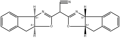 2,2-双((3AR,8AS)-8,8A-二氢-3AH-茚并[1,2-D]恶唑-2-基)乙腈, 1251471-81-4, 结构式