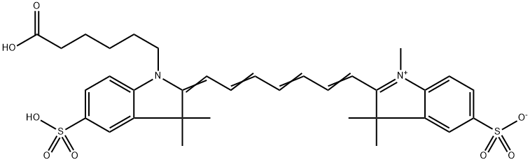 二磺酸基CY7-羧基(甲基), 1251915-04-4, 结构式