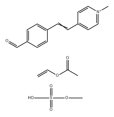 Acetic acid ethenyl ester, homopolymer, hydrolyzed, cyclic acetal with 4-2-(4-formylphenyl)ethenyl-1-methylpyridinium Me sulfate Structure