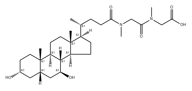 sarcosylsarcoursodeoxycholic acid Struktur