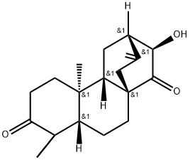 ENT-(13S)-13-羟基阿替生-16-烯-3,14-二酮, 125356-08-3, 结构式