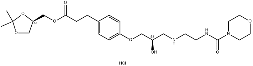 Landiolol Hydrochloride EnantiomerⅠ（Benzenepropanoic acid,4-[(2R)-2-hydroxy-3-[[2-[(4-morpholinylcarbonyl)amino]ethyl]amino]propoxy]-, Structure