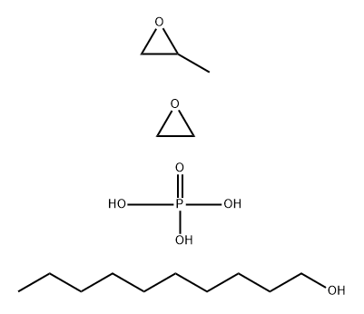 Oxirane, methyl-, polymer with oxirane, monodecyl ether, phosphate Structure