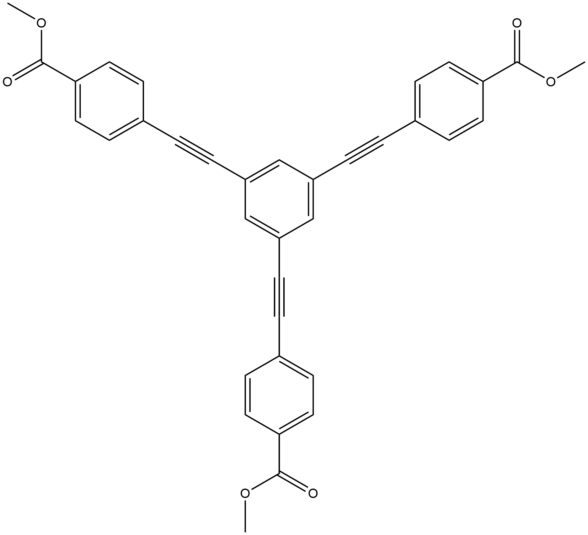 Benzoic acid, 4,4',4''-(1,3,5-benzenetriyltri-2,1-ethynediyl)tris-, 1,1',1''-trimethyl ester