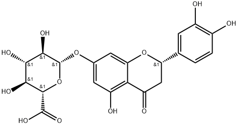 Eriodictyol 7-O-glucuronide Structure