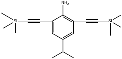 4-异丙基-2,6-双((三甲基硅基)乙炔基)苯胺, 1255369-58-4, 结构式