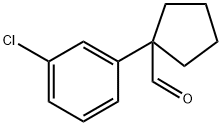 1-(3-chlorophenyl)cyclopentanecarbaldehyde Structure