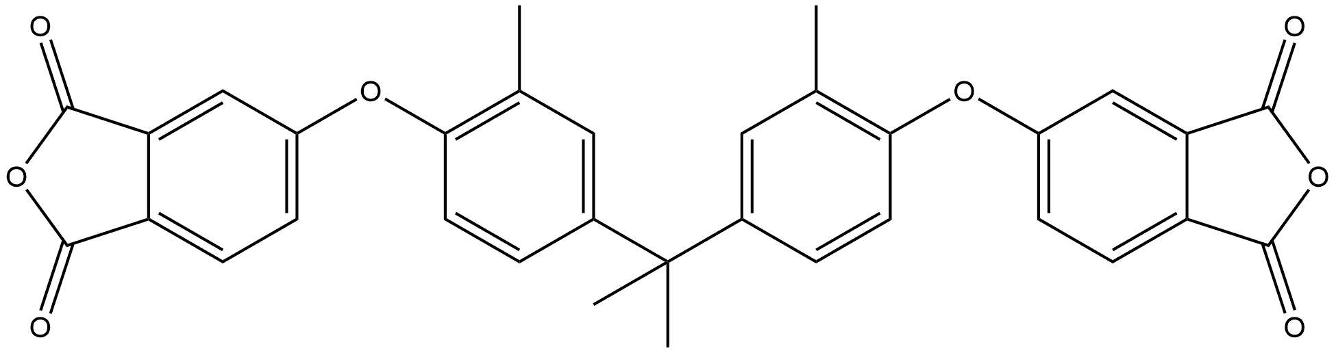 1,3-Isobenzofurandione, 5,5′-[(1-methylethylidene)bis(2-methyl-4,1-phenylene)oxy]bis- Struktur