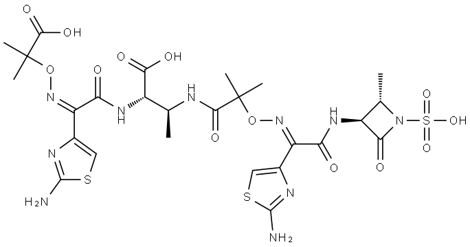 氨曲南杂质 3, 1255913-01-9, 结构式