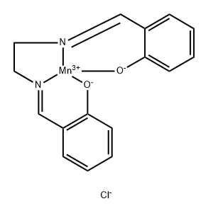 [Mn(N,N-ethylenebis(salicylidenaminate))Cl] Struktur