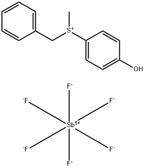 苄基(4-羟苯基)甲基硫鎓六氟锑酸盐, 125662-42-2, 结构式
