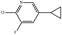 2-Chloro-5-cyclopropyl-3-fluoropyridine,1256792-49-0,结构式