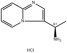 (1R)-1-(2,3-二氢咪唑并[1,2-A]吡啶-3-基)乙烷-1-氨基二盐酸盐 结构式