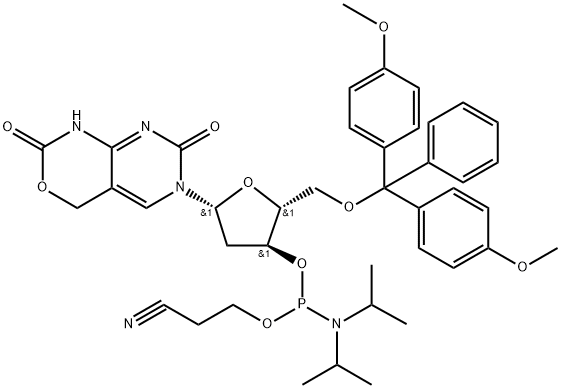 5-Hydroxymethyl-dC Cyclic Carbamate CEP, 1257247-42-9, 结构式