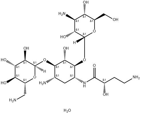 AMikacin (hydrate) Structure