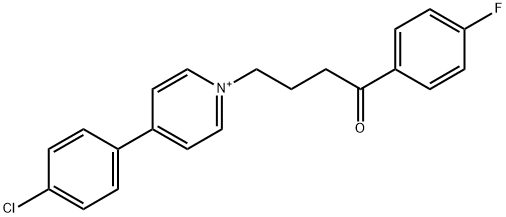 N-(4'-fluorobutyrophenone)-4-(4-chlorophenyl)pyridinium,125785-69-5,结构式