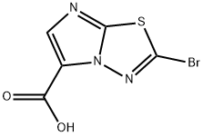2-bromoimidazo[2,1-b][1,3,4]thiadiazole-5-carboxylic acid Struktur
