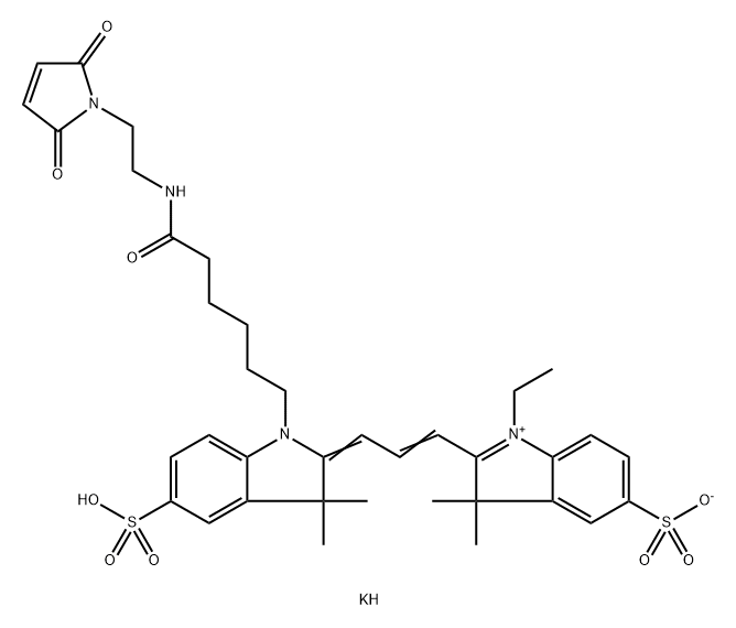 Sulfo-Cyanine3 maleimide Struktur