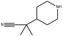 4-Piperidineacetonitrile, α,α-dimethyl- Struktur
