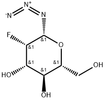 2-脱氧-2-氟-BETA-D-甘露糖基叠氮化物, 1258940-80-5, 结构式
