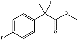 Benzeneacetic acid, α,α,4-trifluoro-, Methyl ester Structure