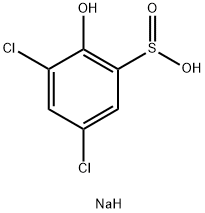 Benzenesulfinic acid, 3,5-dichloro-2-hydroxy-, sodium salt (1:1) Structure