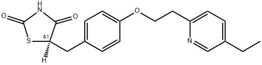2,4-Thiazolidinedione-5-d, 5-[[4-[2-(5-ethyl-2-pyridinyl)ethoxy]phenyl]methyl]-, (5R)- Struktur