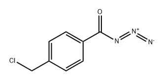 Benzoyl azide, 4-(chloromethyl)- Structure