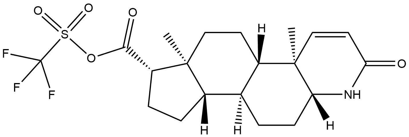 1260388-52-0 1H-Indeno[5,4-f]quinoline-7-carboxylic acid, 2,4a,4b,5,6,6a,7,8,9,9a,9b,10,11,11a-tetradecahydro-4a,6a-dimethyl-2-oxo-, anhydride with 1,1,1-trifluoromethanesulfonic acid, (4aR,4bS,6aS,7S,9aS,9bS,11aR)-