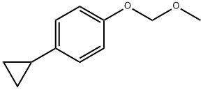 1-cyclopropyl-4-(methoxymethoxy)benzene Structure