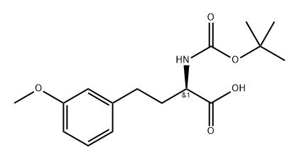 (2R)-2-{[(tert-butoxy)carbonyl]amino}-4-(3-methoxyphenyl)butanoic acid Struktur