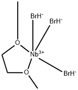 溴化铌(III)乙二醇二甲醚复合物, 126083-88-3, 结构式