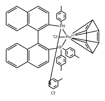 [(S)-TOL-BINAP RUCL 苯]CL, 126085-10-7, 结构式