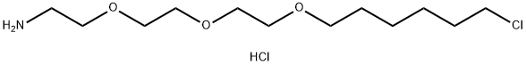 2-[2-[2-[(6-氯己基)氧基]乙氧基]乙氧基]-乙胺盐酸盐, 1261238-19-0, 结构式