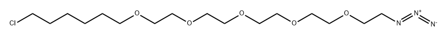 叠氮-五聚乙二醇-C6-氯, 1261238-21-4, 结构式