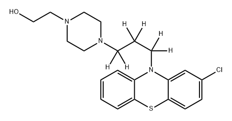 [2H6]-PERPHENAZINE, 1261396-82-0, 结构式