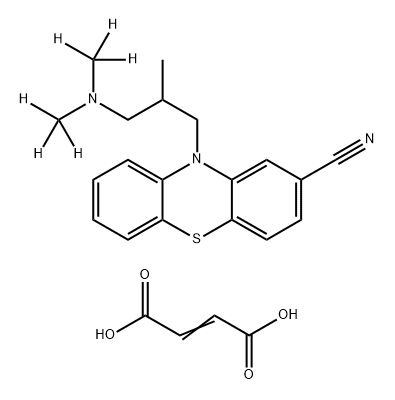 [2H6]-氰美马嗪马来酸 结构式
